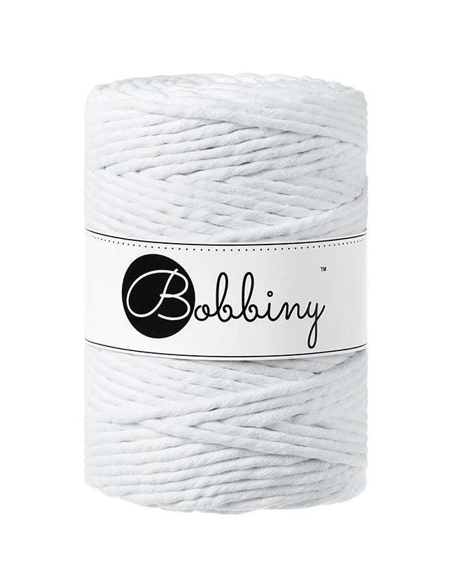 Bobbiny Makramee-Kordel, einfach gedreht, 5 mm, white