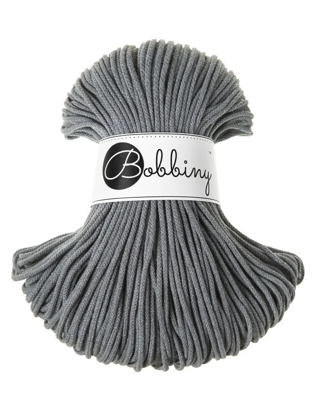 Bobbiny Flechtkordel, 3 mm, steel
