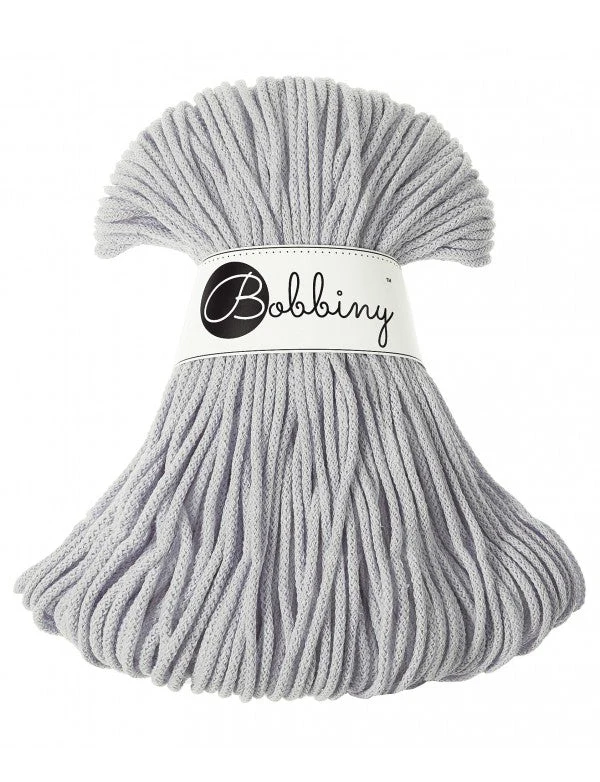 Bobbiny Flechtkordel, 3 mm, light grey