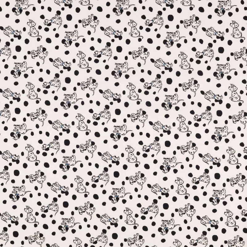 Baumwollstoff Hunde Dalmatiner