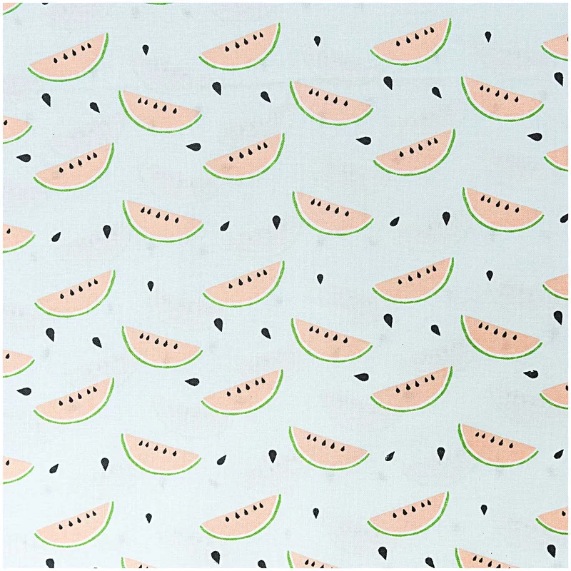 Baumwollstoff Melone
