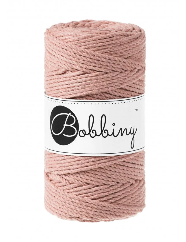 Bobbiny Makramee-Kordel, dreifach gedreht, 3 mm, blush 3PLY MAKRAMEE-SCHNUR