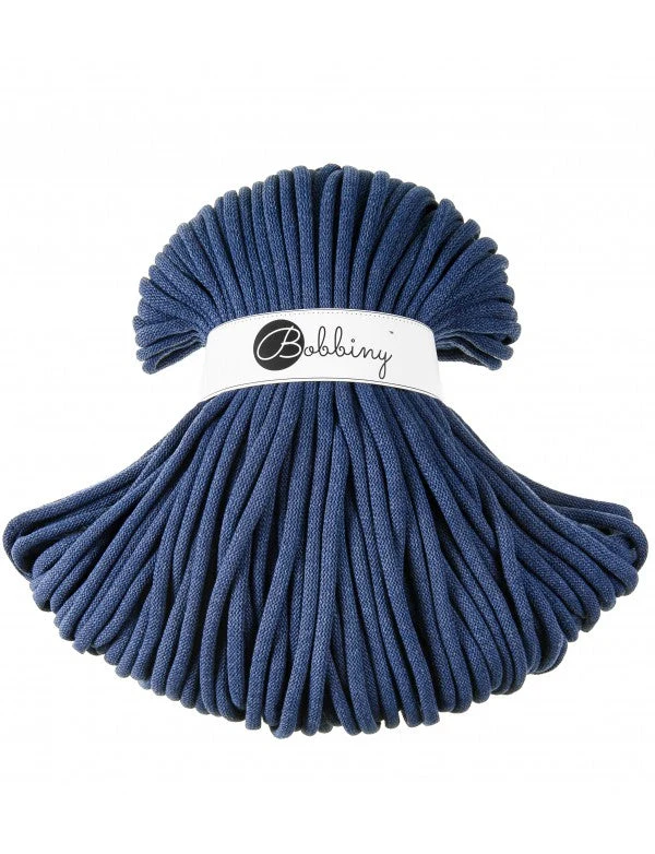 Bobbiny Flechtkordel, 9 mm, jeans