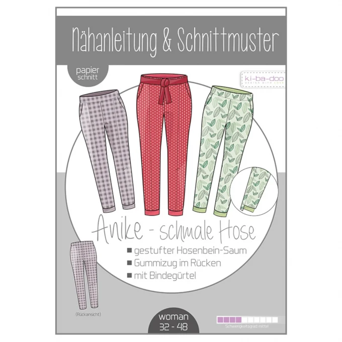 Ki-Ba-Doo - Anike Hose mit Bindeband Damen Gr. 32-48