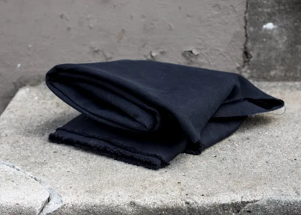 Canvas heavy washed black