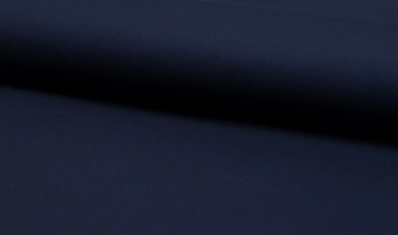 Baumwollstoff Uni navy dunkel