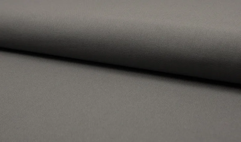 Feste Baumwolle Canvas Uni grau mittelgrau