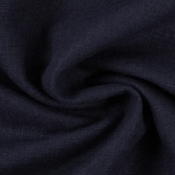 Leinen Uni dunkelblau navy
