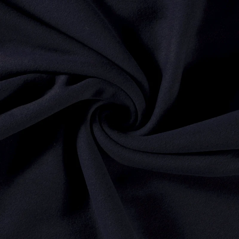 Baumwoll-Fleece Uni marineblau