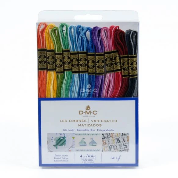 DMC Stickgarn-Set 12x8m Variegated