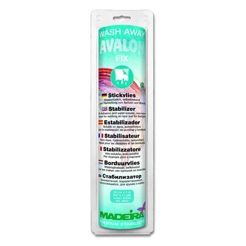 Madeira Avalon Fix wasserlösliches, selbstklebendes Stickvlies