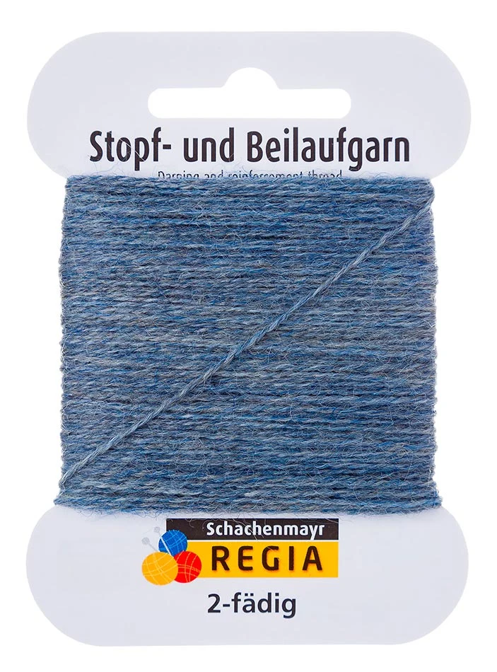 Schachenmayr Stopf- und Beilaufgarn 2-fädig graublau meliert (01980)