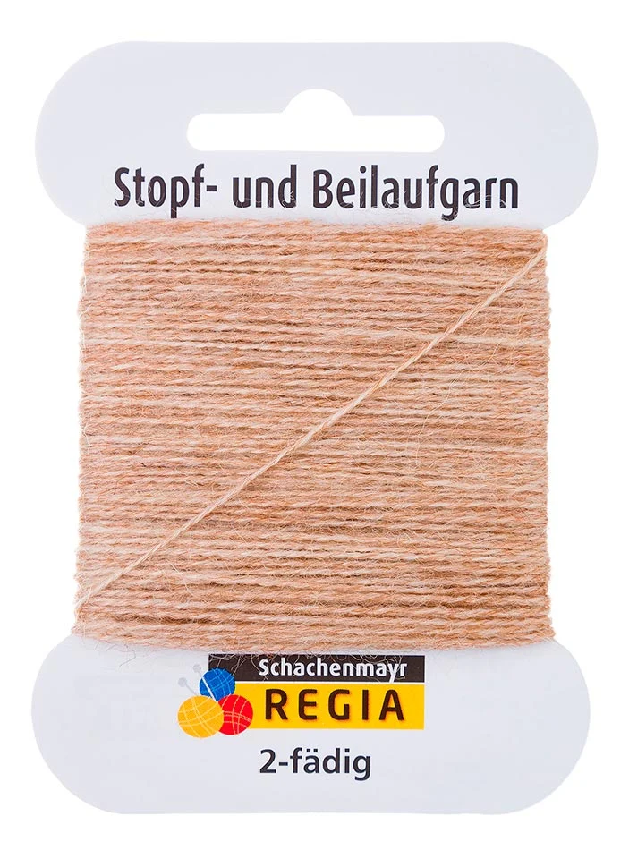 Schachenmayr Stopf- und Beilaufgarn 2-fädig hell-kamel meliert (00017)