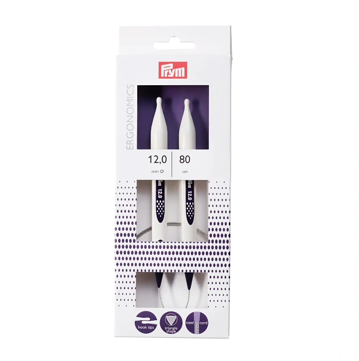 Prym Rundstricknadeln prym.ergonomics 12,0mm 80cm