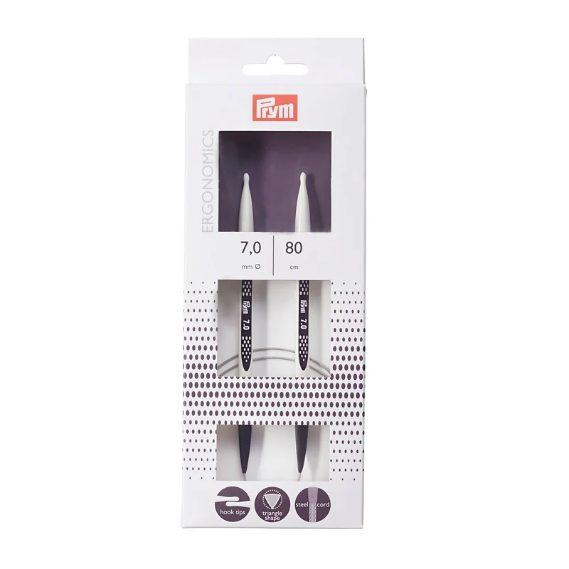 Prym Rundstricknadeln prym.ergonomics 7,0mm 80cm