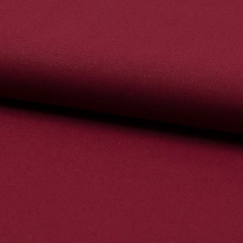 Baumwollstoff Uni rot burgundy