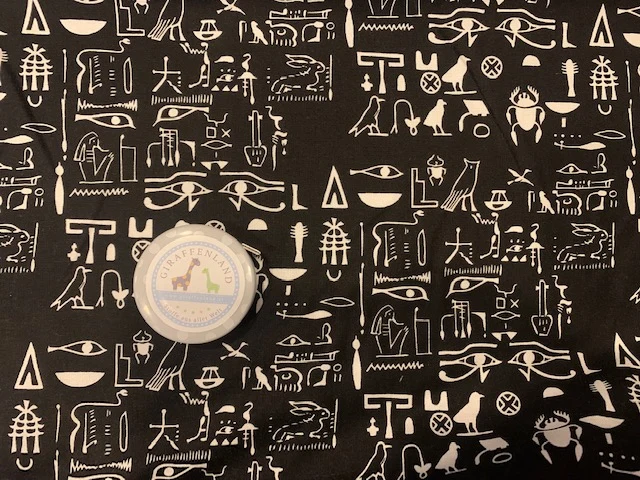 Baumwollstoff Hieroglyphen