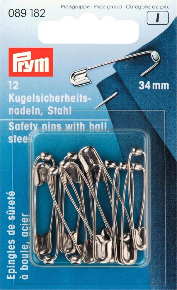 Prym Kugel-Sicherheitsnadeln 34mm