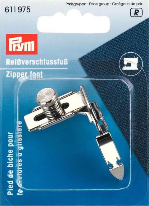 Prym Reißverschluss-Fuß für Nähmaschinen