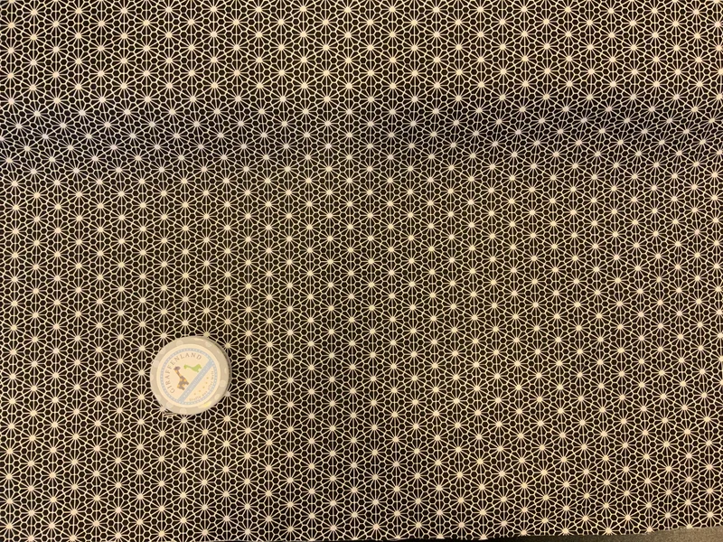 Baumwollstoff Blumen Muster schwarz