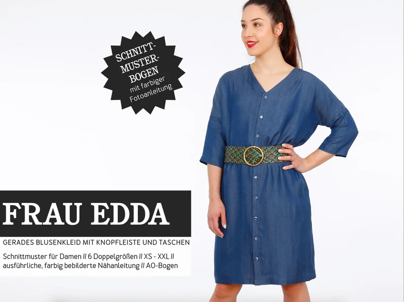 Schnittreif - Frau Edda - gerades Blusenkleid