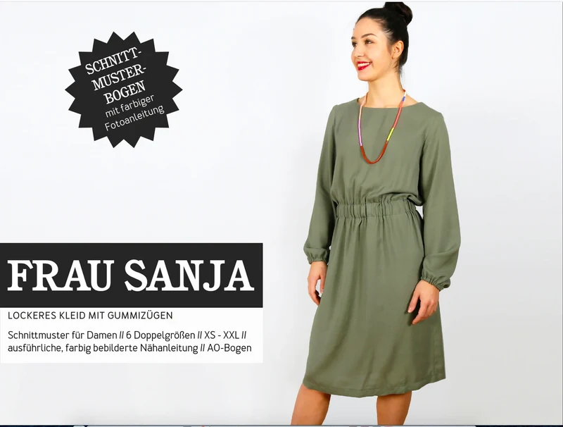 Schnittreif - Frau Sanja - Kleid mit Gummizügen
