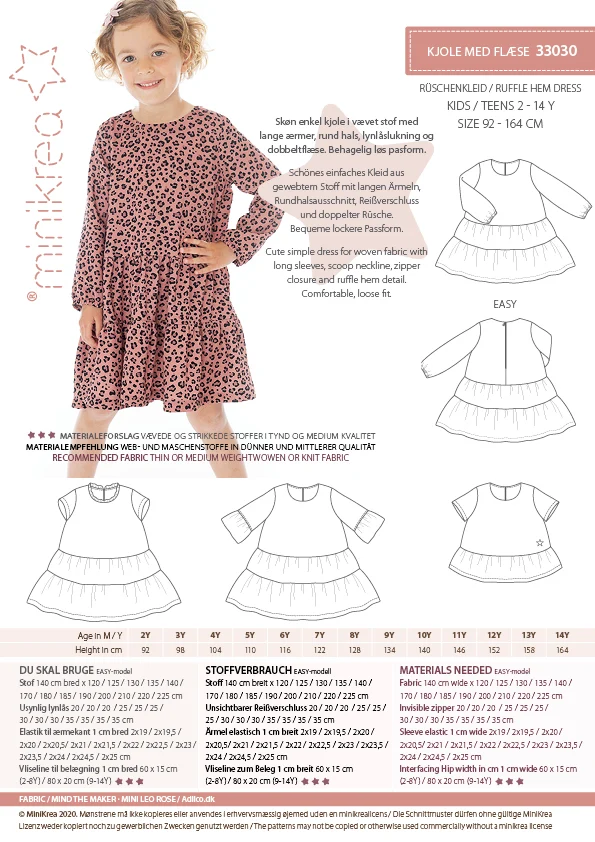 Minikrea - Rüschenkleid 33030