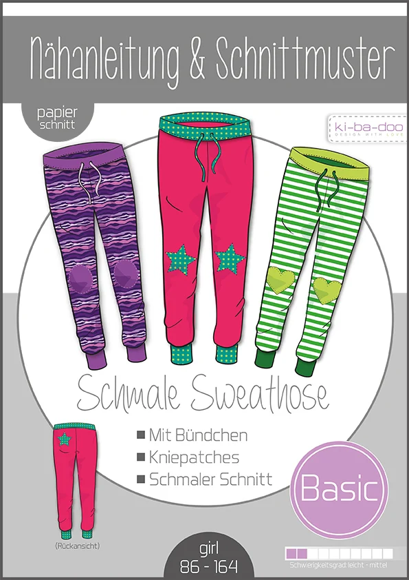 Ki-Ba-Doo - Kids schmale Basic Hose Gr. 86-164