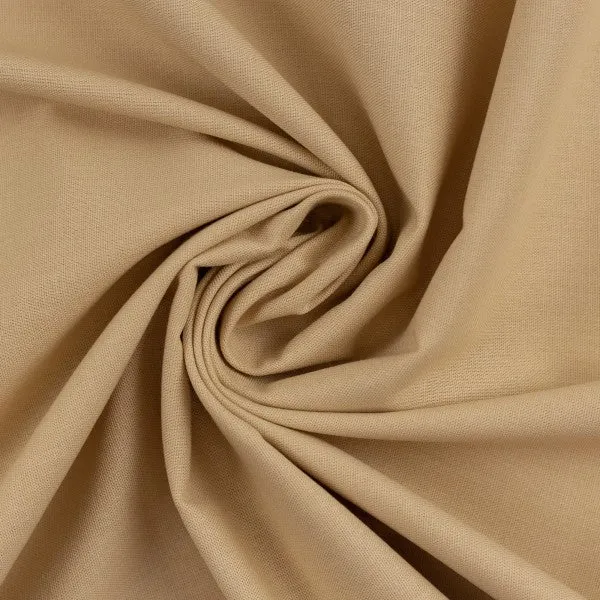 Baumwollstoff Uni beige