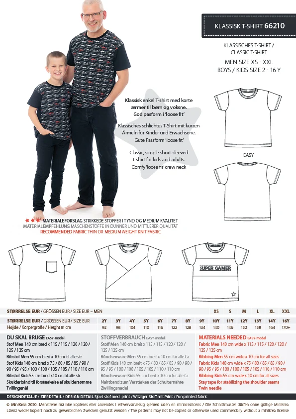 Minikrea - Klassisches T-shirt 66210