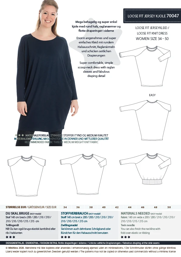 Minikrea - Loose fit Jerseykeid 70047