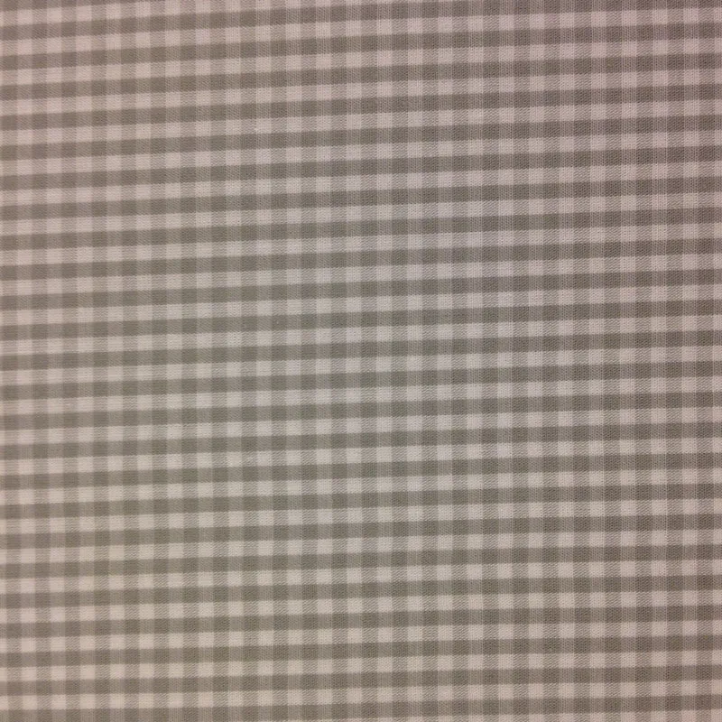 Baumwollstoff Karo grau hellgrau