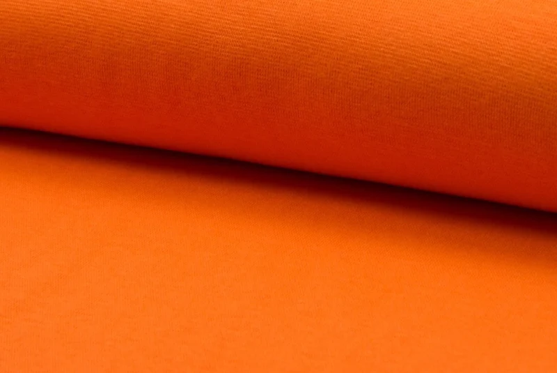 Bündchen Feinstrick Uni orange