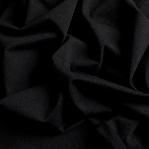 Sommersweat Uni schwarz