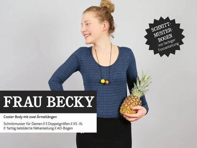 Schnittreif - Frau Becky - cooler Body mit zwei Ärmellängen