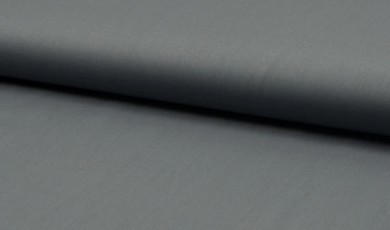 Baumwollstoff Uni grau