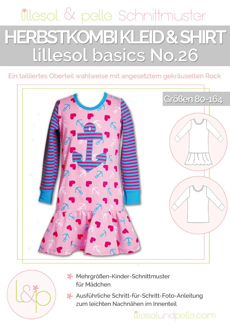 Lillesol - Herbstkombi Kleid & Shirt basics No.26