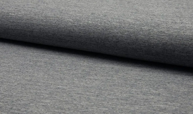 Sweat Uni grau /navy meliert