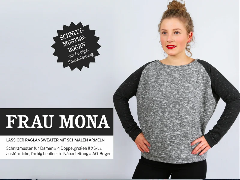 Schnittreif - Frau Mona - Raglansweater