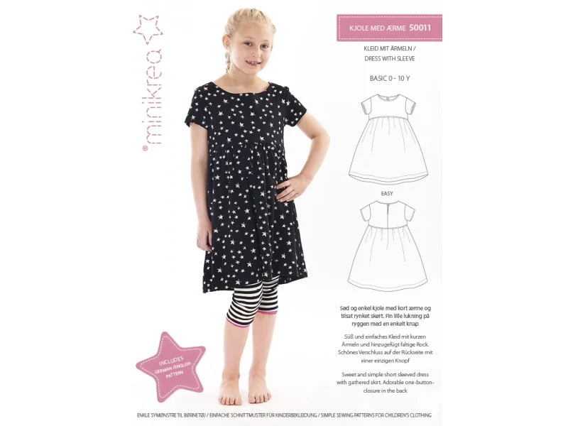 Minikrea - Kleid mit Ärmel 50011