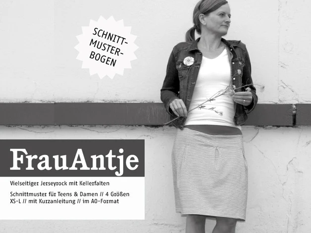 Schnittreif - FrauANTJE – Jerseyrock für Damen