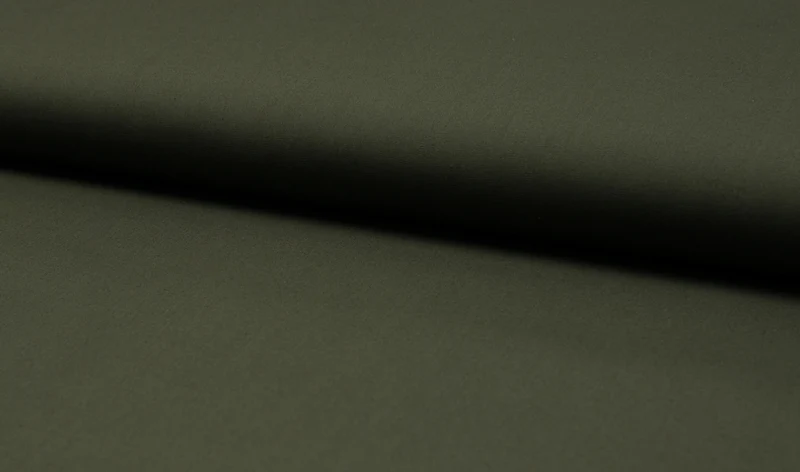 Baumwollstoff Uni dunkelgrün khaki
