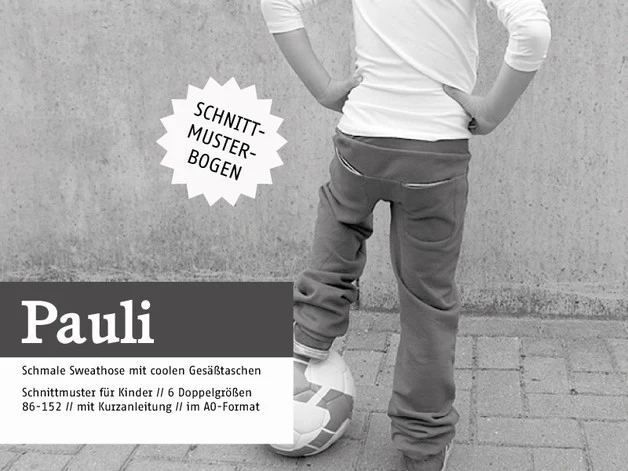 Schnittreif - PAULI– coole Sweathose mit tollen Taschen