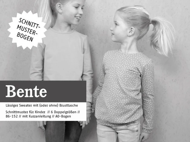 Schnittreif - Bente- Sweater mit (o.ohne) Brusttasche