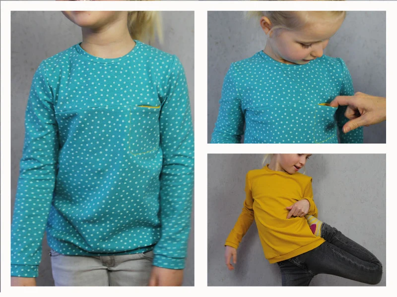 Schnittreif - Bente- Sweater mit (o.ohne) Brusttasche