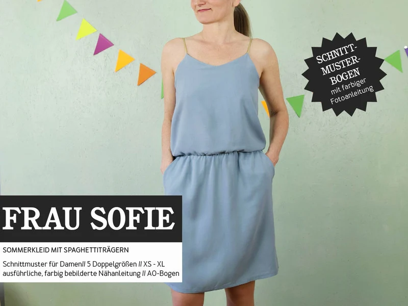 Schnittreif - Frau Sofie - Sommerkleid mit Spaghettiträgern