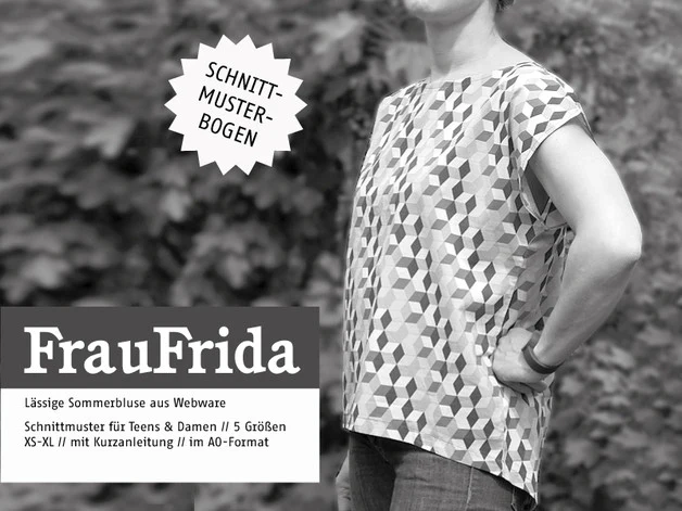 Schnittreif - Frau FRIDA - lässige Sommerbluse