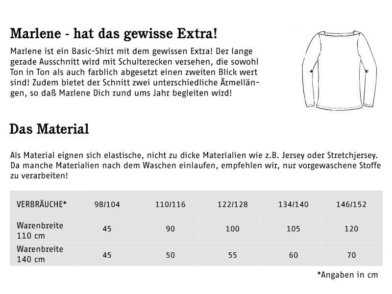 Schnittreif - Marlene - Jerseyshirt