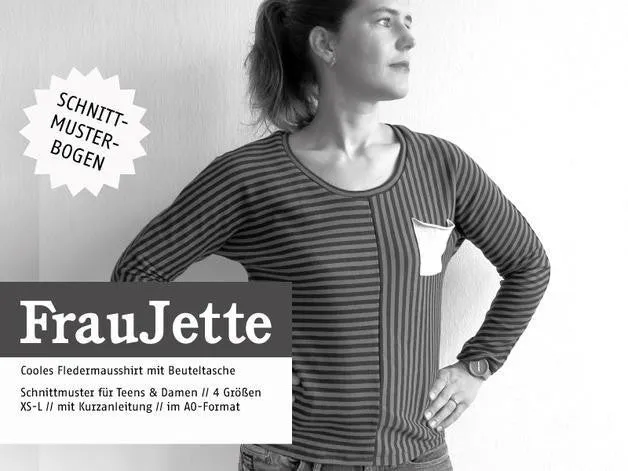 Schnittreif - Frau JETTE Fledermausshirt