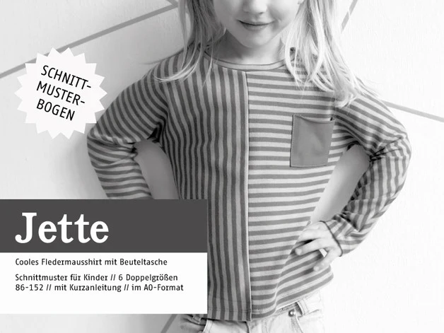 Schnittreif - JETTE Fledermausshirt für kids